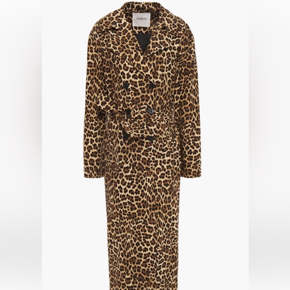 ba&sh Jackets & Blazers - ba&sh Leopard Print Long Coat